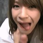 舐め顔が卑猥なニューハーフが逆アナルで射精させシゴキ発射