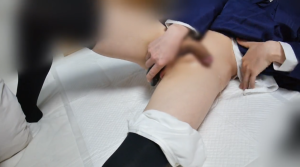 JK制服 男の娘 が女装オナニーでアナルバイブ前立腺刺激で射精